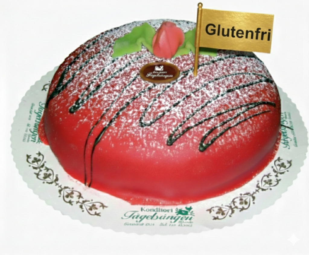 Glutenfri tårta med valfritt innehåll